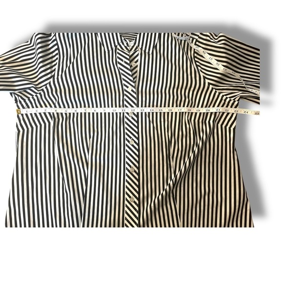 TALBOTS PERFECT SHIRT - STRIPE MIX 14W - Picture 8 of 11
